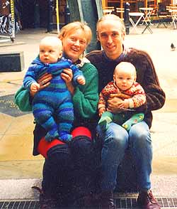 Mary-Clare with Arran; Andrew with Fingal Mary-Clare with Arran; Andrew with Fingal