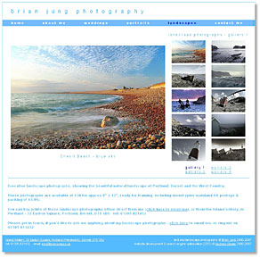 www.brianjung.co.uk, one of the sites I've designed - click here to look at Brian's site (opens in a new window)