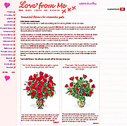 www.LovefromMe.co.uk, one of the sites I've designed - click here to visit LovefromMe (opens in a new window)