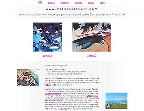 www.VickiClarkArt.com, one of the sites I've designed